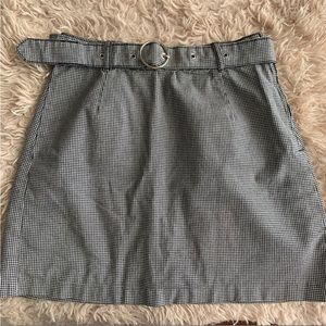 Houndstooth Printed Mini Skirt | H&M